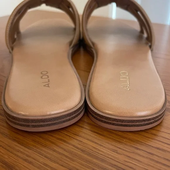 Aldo Elenaa Slide Sandal Brown Size 11 - Picture 9 of 13